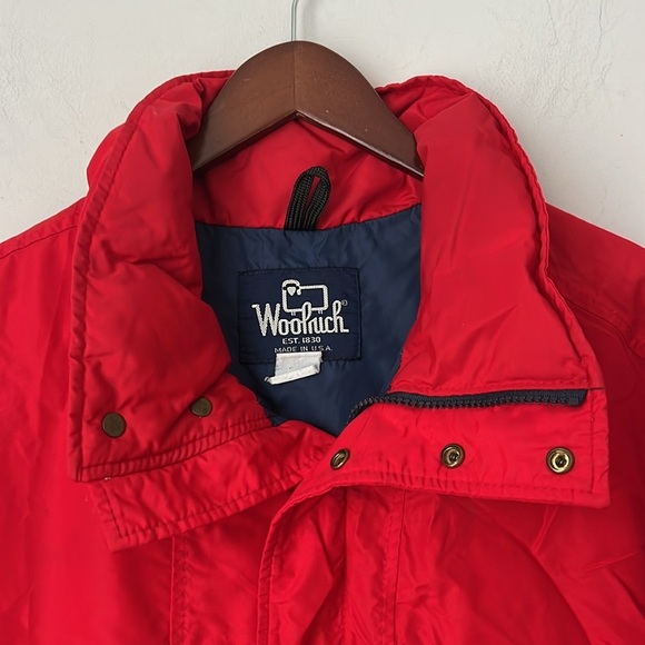 Woolrich Vintage Men's Large - Red Gore-Tex Waterproof Bomber Jacket Zip '65-'70 - Picture 2 of 7